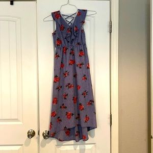 Girls size 10 high low dress